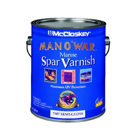 MAN O WAR McCloskey  Semi-Gloss Clear Marine Spar Varnish 1 gal 080.0007507.007